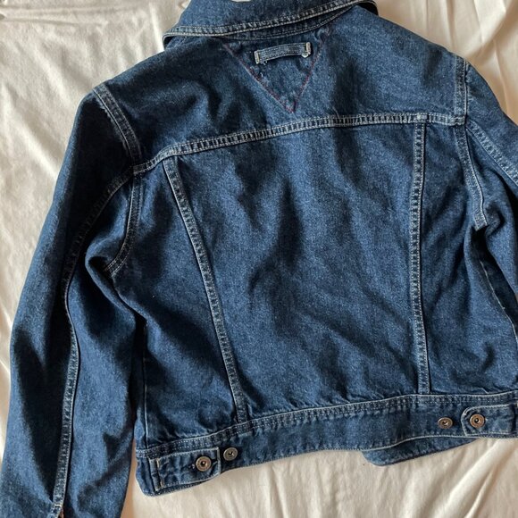 Tommy Hilfiger Jeans Denim Jacket with Logo Sleeve Detailing and Buttons - Picture 2 of 8